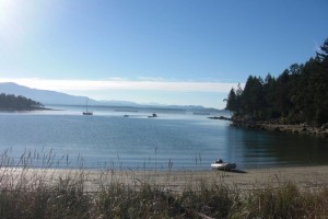 View from Gabriola Island to Vancouver