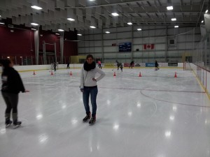 Skating at the Nanaimo Ice Center